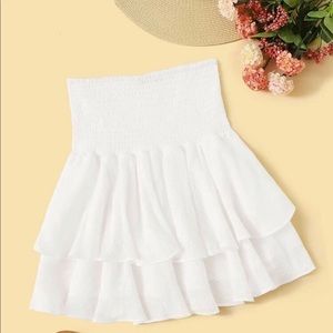 White Ruffle Skirt